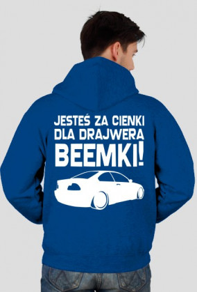 E46 - Dla beemki za cienki (bluzka męska rozpinana) jasna grafika