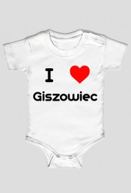 Koszulka Dla Niemowlaka I LOVE GISZOWIEC