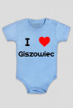 Koszulka Dla Niemowlaka I LOVE GISZOWIEC