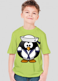 Koszulka dziecięca Pingwin Marynarz
