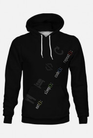 Bluza z kapturem "codes"