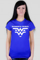 wonderful woman napis white standard