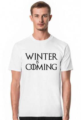 Winter is Coming Gra o tron koszulka męska biała