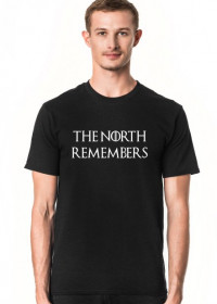 The North Remembers Gra o tron koszulka męska czarna