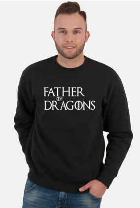 Father of Dragons Gra o tron bluza męska czarna