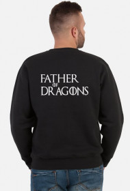 Father of Dragons Gra o tron bluza męska czarna
