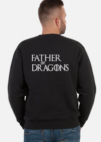 Father of Dragons Gra o tron bluza męska czarna