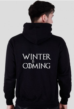 Winter is Coming Gra o tron bluza z kapturem męska czarna
