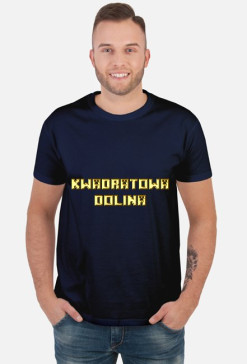 Kwadratowa Dolina bluzka złoty napis