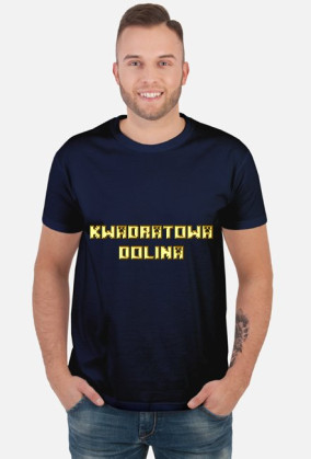 Kwadratowa Dolina bluzka złoty napis