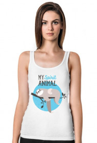 My spirit animal - leniwiec koszulka na ramiaczkach