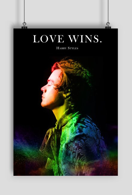Plakat H.S. "Love wins."