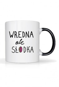 Kubek WREDNA ALE SŁODKA z czarnym uchem