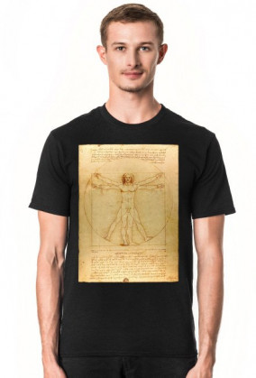 Leonardo da Vinci Czlowiek witruwianski koszulka