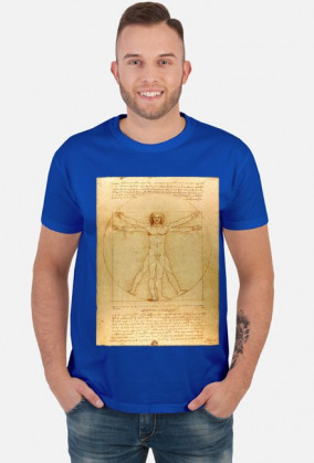 Leonardo da Vinci Czlowiek witruwianski koszulka