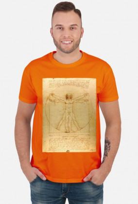 Leonardo da Vinci Czlowiek witruwianski koszulka