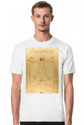 Leonardo da Vinci Czlowiek witruwianski koszulka