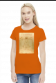 Czlowiek witruwianski koszulka damska
