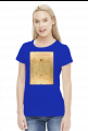 Czlowiek witruwianski koszulka damska