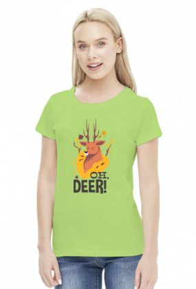 Oh deer koszulka z jeleniem damska