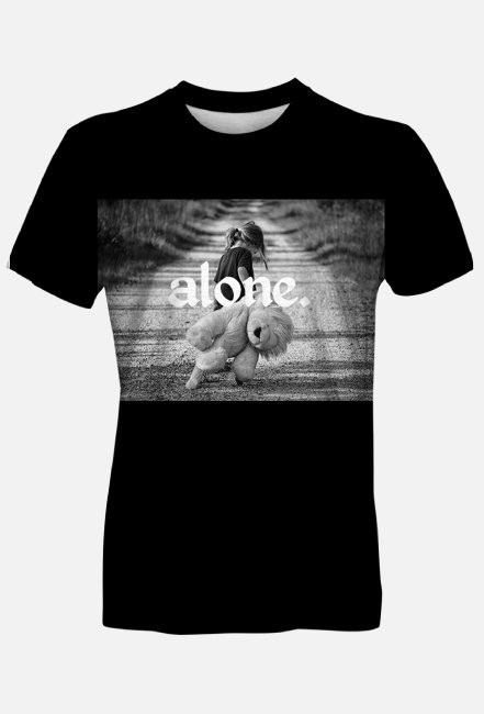 koszulka alone girl sad