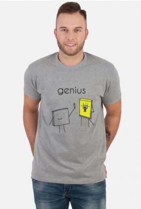 Smieszna koszulka genius