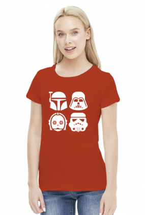 Gwiezdne wojny postacie koszulka damska