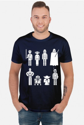 Gwiezdne wojny postacie koszulka