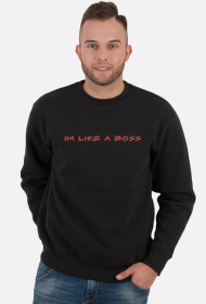 Like a boss BLUZA Men (czerwony napis)