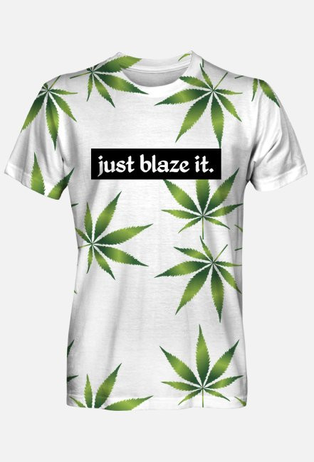 koszulka t shirt just blaze it cannabis marihuana
