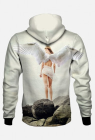 bluza angel anioł plecy czarna
