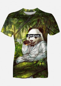 koszulka panda zielona smoke it gorgeus