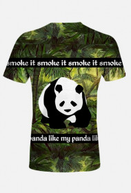 koszulka panda zielona smoke it gorgeus
