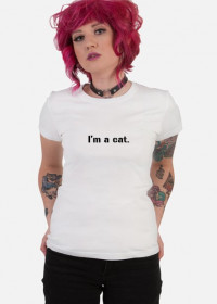 Koszulka I'm a cat. (biały)