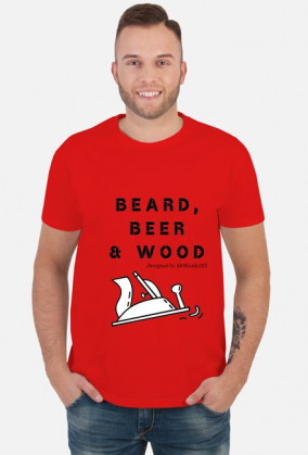 Koszulka BEARD, BEER & WOOD (v1)