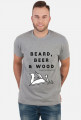 Koszulka BEARD, BEER & WOOD (v1)