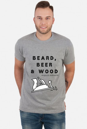 Koszulka BEARD, BEER & WOOD (v1)