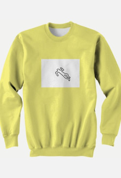 bluza body zolta crewneck