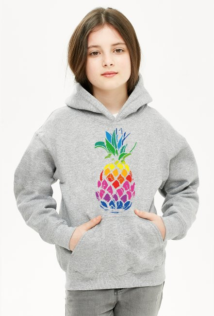 BLUZA DZIECIĘCA Z KAPTUREM ANANAS