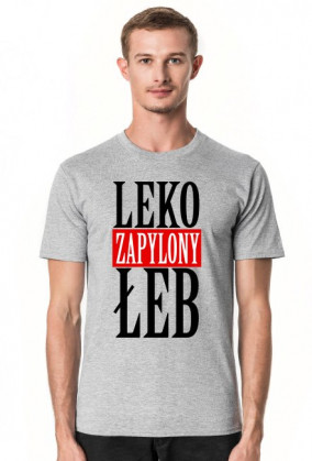 Byle na 6 - koszulka dla karlusa z serii Leko zapylony łeb. Szara.