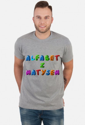 Alfabet z Matysem t-shirt Męski