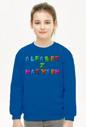 Alfabet z Matysem bluza dziewczęca