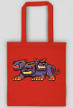 Pixel Art - Potwór Cerber - styl retro - grafika inspirowana grą Minecraft / Heroes of Might & Magic - torba