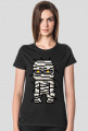 Pixel Art - Mumia - styl retro - 8 bit - grafika inspirowana grą Minecraft - damska koszulka