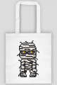 Pixel Art - Mumia - styl retro - 8 bit - grafika inspirowana grą Minecraft - torba