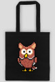 Pixel Art - Sowa - styl retro - 8 bit - grafika inspirowana grą Minecraft - torba