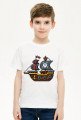 Pixel Art - statek piracki - styl retro - 8 bit - grafika inspirowana grą Minecraft - chłopiec koszulka