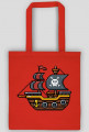 Pixel Art - statek piracki - styl retro - 8 bit - grafika inspirowana grą Minecraft - torba