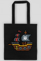 Pixel Art - statek piracki - styl retro - 8 bit - grafika inspirowana grą Minecraft - torba