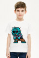 Pixel Art - Zombie - styl retro - 8 bit - grafika inspirowana grą Minecraft - chłopiec koszulka